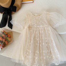 BabyMax 女童 Aner 紗質蕾絲刺繡洋裝