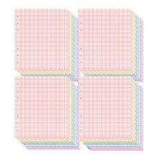 JAM STUDIO 6孔彩色網格筆芯紙B 4p, 32張