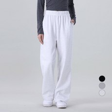 Awesomearound 女款鬆緊帶直筒寬褲 加長款