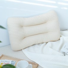 Malolotte 低款100支紗頸椎枕, 象牙白, 1個