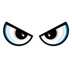 뭉키데코 안전거리유지 반사스티커 대형 집중004, 혼합색상, 1세트