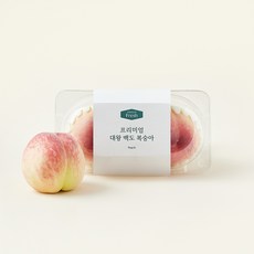 프리미엄 대왕 백도복숭아 2입, 700g, 1개