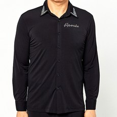 dancedome 素色燙鑽長袖T恤 MDT4300, 3.運動標誌-黑色