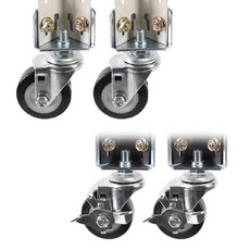 Power plus Rack 專用移動式腳輪 5cm 一般型2入 + 煞車型2入 組, 混合色, 1個