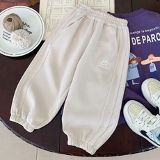 Iyumong 兒童 Livank 訓練束口鬆緊寬版長褲