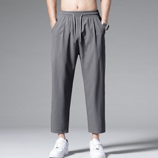 엘쏘 옴므 시원한 원단 9부 캐주얼 데일리 밴딩 팬츠 2p