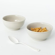 라운드앤플랫 로코리빙 이지라운드 대접, 밀키소이, 2개