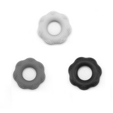 Wellup Donut 矽膠高級手指抓手套組 3, 灰色的