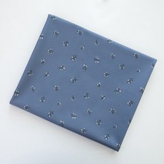 COTTONVILL 大韓紡織 20支棉平織 Petit Milla 4碼布料, 1個, 藍色