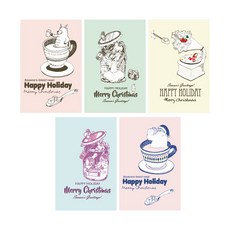 Iciel design 聖誕賀卡 UNIQ 5 件套, 混色, 4套