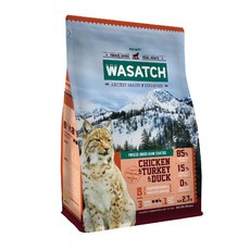 WASATCH 瓦莎奇 原生貓糧, 3種白肉(雞 + 火雞 + 鴨), 2700g, 1袋
