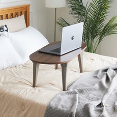 스토리퍼니쳐 국내생산 E0 LPM 6단높이조절 타원 접이식 테이블, 콜롬비아월넛