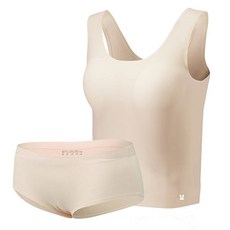 Little rabbit 少女背心式無痕內衣+無痕內褲組