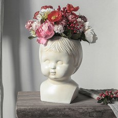 可愛胖嘟嘟臉頰寶寶花瓶, 單一顏色