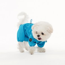 PUPPY ANGEL 狗狗 MAGAGIO 連帽連身雨衣 V2 PA-OW152, 1個, 715 藍色