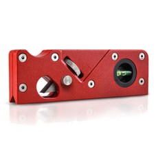 ONKEL.j 迷你木工邊角刨刀 直刃 內建水平儀 紅色 15.5 x 5 x 2 cm, 1個