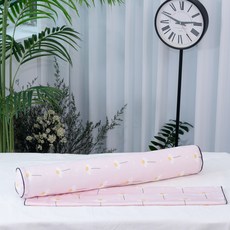 ahtty blanc 兒童四季純棉長抱枕枕套 2入 + 防蟎枕芯組, 雛菊