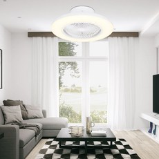 원하 IS 원형 선풍기 저소음 실링팬 천장등 600mm + 리모컨 세트, 화이트(천장등)