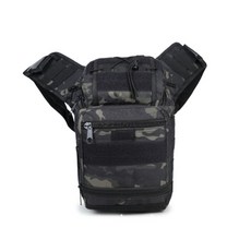 트윈브로 밀리터리 전술 숄더백, 09 블랙 CP, 1개