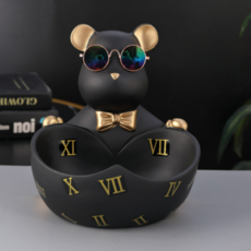 J.U.N.B.I 熊配件小物車鑰匙收納盒, 黑色