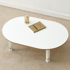 예다움 LPM 라운드 높이조절 접이식 좌식 밥상, 화이트버치