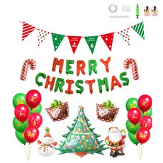 迷你띠네 聖誕樹拉花家庭派對組合 A, 混合色, 1套