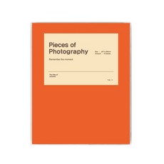 토비메모리 비비드 접착식 포토앨범, 오렌지(흑색내지), 25매