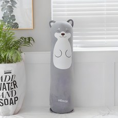 joni 柴犬超細纖維抱枕套 + 填充物, 灰色