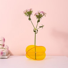 심플 앤 컬러풀 아크릴 화병, 오렌지