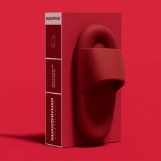 엘쏘 층간소음 마시멜로 거실화, 레드, 1개