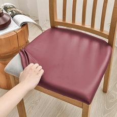 미소로운 식탁의자 가죽커버, 버건디, 2개