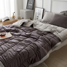 LEREVE 소프트 양면 극세사 차렵이불