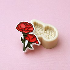 AngleThing 謝謝康乃馨矽膠模具2p, 混色