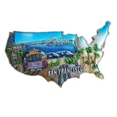세계 여행 컬렉션 냉장고 자석, 아메리카미국샌프란시스코A