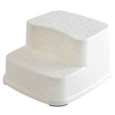 PANTONE 防滑不滑雙層腳踏凳, 象牙白, 1個