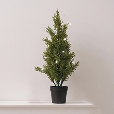 Morningscent 扁柏人造樹 + LED燈飾套組, 1套, 混合色