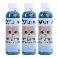 毛皇上 貓砂除臭珠 木屑款 茉莉, 3瓶, 110g