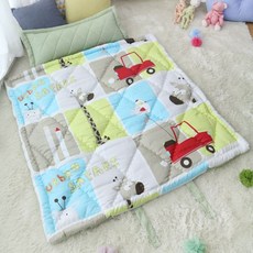 보떼하우스 사계절용 낮잠이불 일체형 사계절 솜포함, 어반사파리