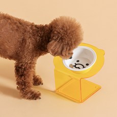 KAKAO FRIENDS 寵物餵食器 Face Chunsik, 混合顏色, 1個