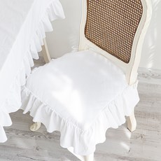 Casa Story簡易餐椅套, 白色