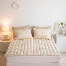 ELENA HEIM Modilian 莫代爾背面鬆緊帶加厚絎縫墊, 安哥拉毛色