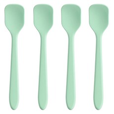 Easy Sili 矽膠嬰兒副食品優格湯匙 薄荷色 4入, 4個, 薄荷