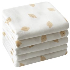 Baby&I 嬰兒柔軟方形布尿布, 束, 5個