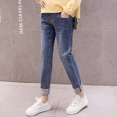 튼튼 짱짱한 롤업 임산부 청바지