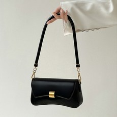 PEONIST 肩背Hobo迷你斜背包, 黑色