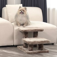 Hantaepttukttak 絨毛狗狗方形階梯, 棕色