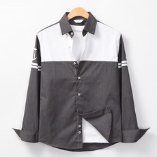 Raymon 男款拉米爾印花撞色翻領襯衫