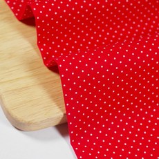 Shushurum 圓點布料 1mm SH-216, 紅色, 1個