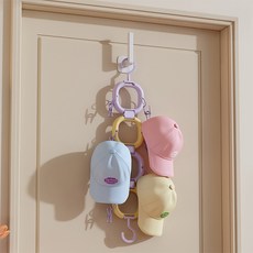 Market Pio Home 馬卡龍色多用途360度旋轉帽夾衣架, 款式3, 1個