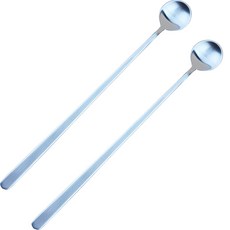 Kitchen Art 簡約無光澤長柄茶匙, 2個, 單色